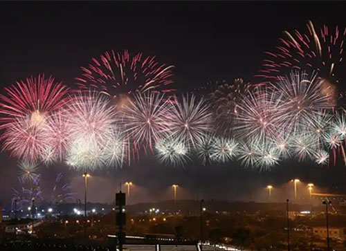 同江县焰火晚会